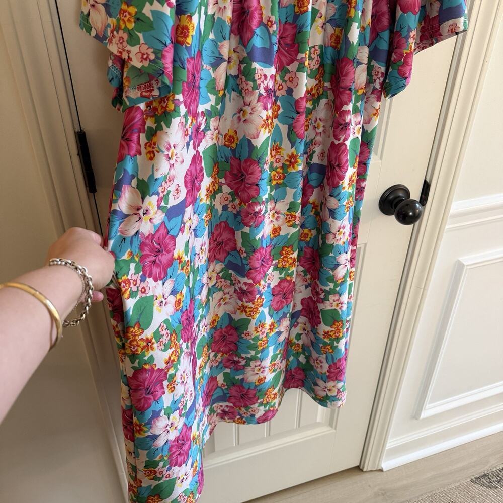 Vintage Metropolitan Floral Muumuu House Dress Women’s Size Large Hawaii Floral - Picture 4 of 10